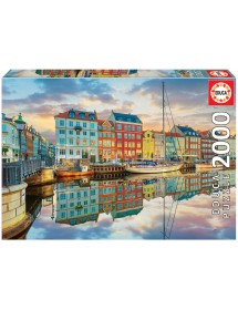Puzzle 2000 Peças - Porto de Copenhaga