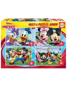 Puzzle 4 em 1 - Mickey e os Amigos
