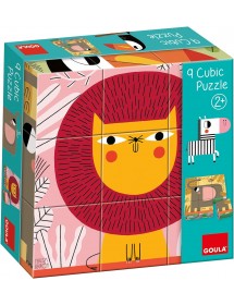 Puzzle 9 Cubos - Animais da Selva