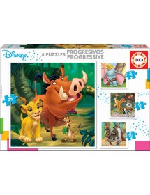 Puzzle 4 em 1 - Animais Disney